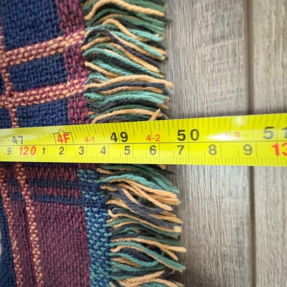 Golden Retriever Hunting Scene Tapestry Woven Throw Blanket Ducks Pheasant plaid - Picture 6 of 7